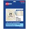 Avery Pearlized Ivory Oval Scalloped Labels with Sure Feed Technology, Print-to-the-Edge, 1-1/8" x 2-1/4"